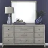 Liberty Furniture 694-BR-DM New Haven - Dresser & Mirror - Sanctuary White