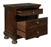 Ashley Furniture B697-92 Porter - Two Drawer Night Stand - Dark Brown