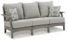 Ashley Furniture P802-838 Visola - Sofa with Cushion - Gray