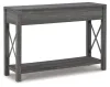 Ashley Furniture T175-4 Freedan - Console Sofa Table - Grayish Brown