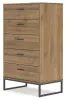 Ashley Furniture EB1866-245 Deanlow - Five Drawer Chest - Honey