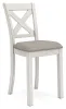Ashley Furniture D642-124 Robbinsdale - Upholstered Barstool (Set of 2) - Antique White