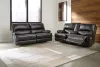 Ashley Furniture U65801/47/18 Mountainous - 2 Pc. - Power Reclining Sofa, Power Loveseat - Eclipse