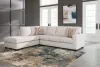 Ashley Furniture 24305/16/67/08 Aviemore - 3 Pc. - 2-Piece Sectional With Laf Corner Chaise, Ottoman - Stone