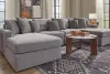 Ashley Furniture 92104S19 Ashley Furniture 92104S19 Modmax - 4-Piece Sectional With Laf And Raf Corner Chaises - Granite