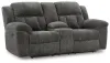 Ashley Furniture 37406/88/94/25 Ashley Furniture 37406/88/94/25 Frohn - 3 Pc. - Reclining Sofa, Reclining Loveseat With Console, Rocker Recliner - Graphite