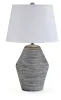 Ashley Furniture L100834 Lawrock - Terracotta Table Lamp - Antique Blue