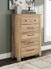Ashley Furniture PCB1170-46 Makidern - Five Drawer Chest - Tan