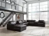 Ashley Furniture 74305S43 Ashley Furniture 74305S43 Modmax II - 8-Piece Sectional With LAF Corner Chaise And Storage Consoles - Black