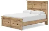 Ashley Furniture PCB1170B10 Ashley Furniture PCB1170B10 Makidern - Queen Panel Storage Bed With Under Bed Storage Unit And Storage Footboard - Tan