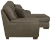 Jackson Furniture Industries 4043/46/76-19 Jackson Furniture Industries 4043/46/76-19 Royce - 2 Piece Sofa Chaise (LSF Loveseat / RSF Chaise) - Brown
