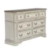 Liberty Furniture 244-BR31 Liberty Furniture 244-BR31 Magnolia Manor - 7 Drawer Dresser - Antique White