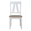 Liberty Furniture 62WH-C2500S Liberty Furniture 62WH-C2500S Lindsey Farm - Splat Back Chair - Weathered White & Sandstone