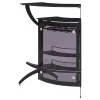 CoasterEssence 182135 Dallas - 2-Shelf Curved Freestanding Home Bar Cabinet - Black