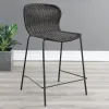 CoasterEssence 192039 Mckinley - Faux Rattan Metal Counter Chair (Set of 2) - Brown