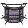 CoasterEssence 182135-S3 Dallas - 3 Piece Curved Freestanding Home Bar Cabinet - Black