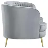 CoasterEssence 506865 Sophia - Upholstered Channel Tufted Loveseat - Gray