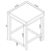 CoasterEssence 935924 Afshan - Upholstered Square Padded Vanity Stool - Chrome