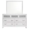 CoasterEveryday 205893M Barzini - 7-Drawer Dresser With Mirror - White