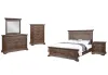 New Classic 00-658-15C New Classic 00-658-15C Mar Vista - 6/6 Eastern King 5 Piece Bedroom Set (Bed & Dresser & Mirror & Nightstand & Chest) - Walnut