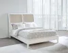 Coaster Fine Furniture 223471KW Bexhill - Upholstered California King Panel Bed - White
