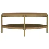 Coaster Fine Furniture 706188 Arini - Round Coffee Table With Storage Shelf - Sand Wash
