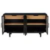 Coaster Fine Furniture 108545BLK Middleton - 4-Door Sideboard Server With Dual Drawers - Black