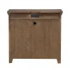 Liberty Furniture 930-BR62 Carolina Park - 2 Door Bedside Chest With Charging Station - Amber Brown