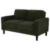 Coaster Fine Furniture 511215 Ruth - Fabric Upholstered Track Arm Loveseat - Matcha Green