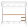 Coaster Fine Furniture 460209WHT Campus - Metal Full Over Twin Workstation Bunk Bed - Matte White