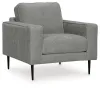 Ashley Furniture 41102/20/14 Hazela - 2 Pc. - Chair, Ottoman - Charcoal