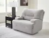 Ashley Furniture 9360582 Acklen Place - Wide Seat Power Recliner - Pewter