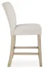 Ashley Furniture PCD575-124 Larawyn - Upholstered Barstool (Set of 2) - Bisque