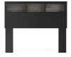 Ashley Furniture PCB1118-85 Ashley Furniture PCB1118-85 Broachmyn - Full Bookcase Headboard - Black / Gray