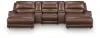 Ashley Furniture PCU62607S41 Ashley Furniture PCU62607S41 DeepWakes - 5-Piece Power Reclining Sectional With Double Chaise, Power Armless Recliner And 2 Storage Consoles - Canyon
