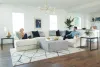 Jackson Furniture Industries 2470/30/72/75/28-21 Jackson Furniture Industries 2470/30/72/75/28-21 Polaris - 3 Piece Sectional With Comfort Coil Seating, 9 Included Accent Pillows And Included Cocktail Ottoman (Left Side Facing Chaise) - Sugar