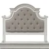Liberty Furniture 244-BR15HU Liberty Furniture 244-BR15HU Magnolia Manor - King Upholstered Panel Headboard - Antique White