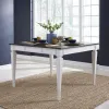 Liberty Furniture 417-GT5454 Allyson Park - Counter Height Leg Table - Wirebrushed White / Charcoal