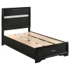CoasterEveryday 206361T-S4 Miranda - 4 Piece Twin Storage Bedroom Set - Black