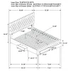 CoasterEssence 305877KE Soledad - Upholstered Eastern King Storage Panel Bed - Gray