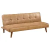 Coaster Fine Furniture 360234 Jenson - Upholstered Tufted Convertible Sofa Bed - Saddle Brown
