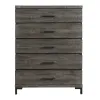 Samuel Lawrence Furniture S826-040 Austin - 5 Drawer Chest - Dark Brown