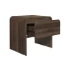 New Classic T3518W-20 New Classic T3518W-20 Mara - One Drawer End Table / Bedside Table - Walnut