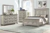 New Classic 00-2114-34C New Classic 00-2114-34C Mariana - 5/0 Queen 4 Piece Bedroom Set (Bed & Dresser & Mirror & Chest) - Gray