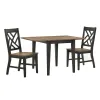 Intercon HP-TA-3650D-BBP-C Harper - Drop Leaf Table - Brushed Brown / Pecan