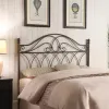 CoasterEssence 300186QF Zola - Metal Queen / Full Open Frame Headboard - Brown