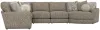 Jackson Furniture Industries 3145/63/59/31/96-28 Turner - 5 Piece Sectional With RSF Cuddler - Mushroom