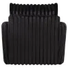 Coaster Fine Furniture 902542 Sarco - Corduroy Upholstered Swivel Accent Arm Chair - Black