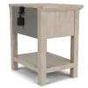 Riverside Furniture 79268 Bennett - One Drawer Nightstand - Frosted Gray