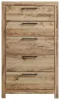 Ashley Furniture B1050-46 Hyanna - Five Drawer Chest - Tan Brown